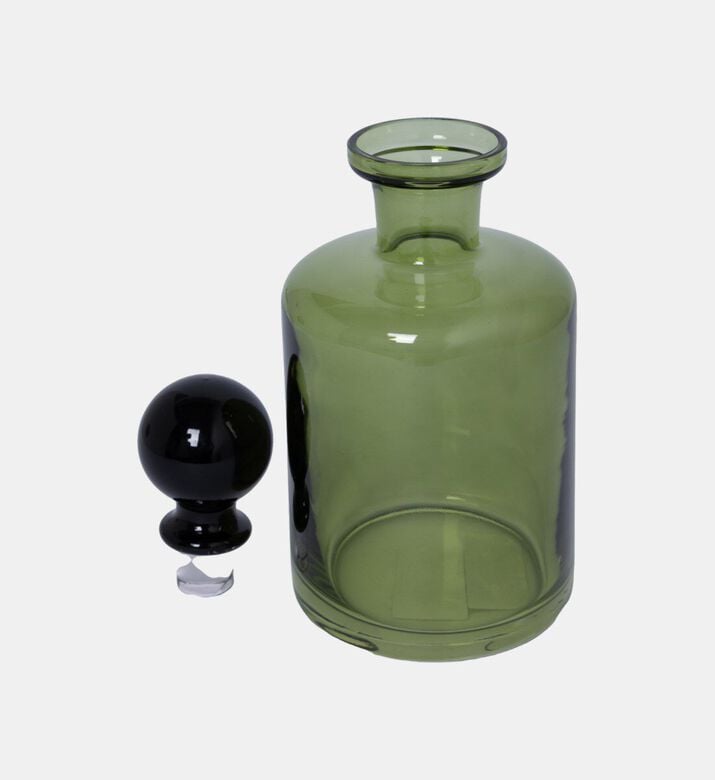 Baci Milano Dress The Table Whiskey Bottle, Green, Packshot View