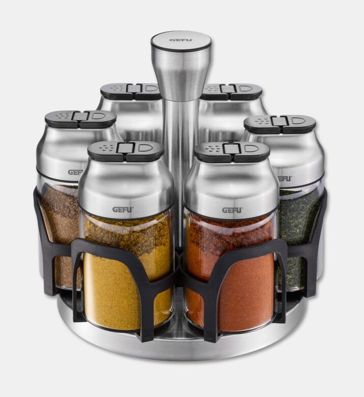 Gefu Kippo 7-piece Spice Carousel Set, Packshot View