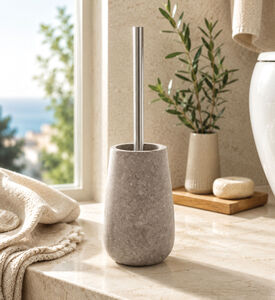 Aquanova Conor Stone Toilet Brush Holder, Packshot View