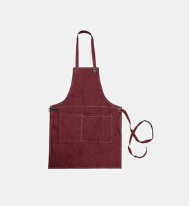 Excellent Houseware Cotton Cooking Apron, Indianred, 230x430x20-mm, Packshot View