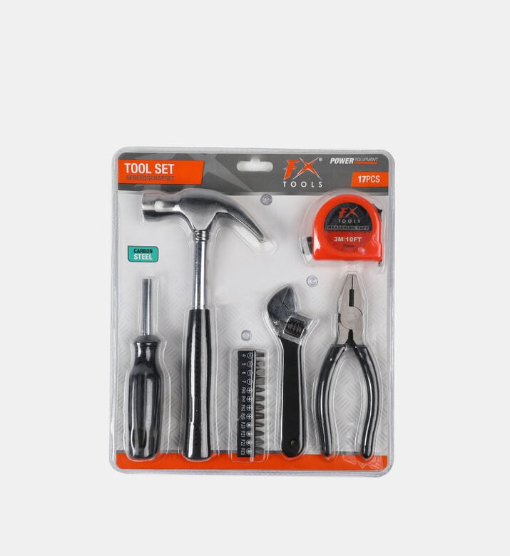 Home Deco and More Carbon Steel Toolkit 17-piece Set, Packshot View