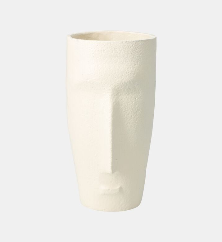 Home Deco and More Vase Aluminum White, Packshot View