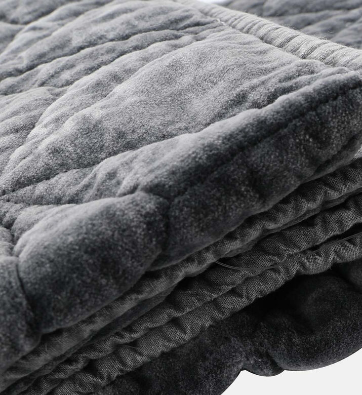 Quilted Velvet Throw