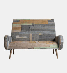 Home Deco and More Cobos Loveseat Rug Sofa, Multicolor, Packshot View