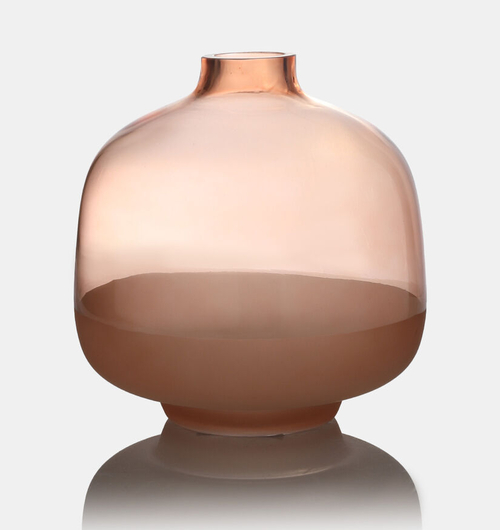 Hany Peach Glass Vase
