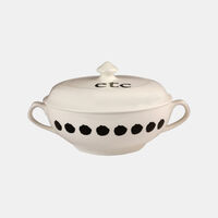 Multicolor Porcelain Soup Tureen
