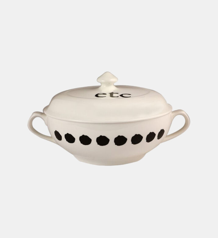 Multicolor Porcelain Soup Tureen