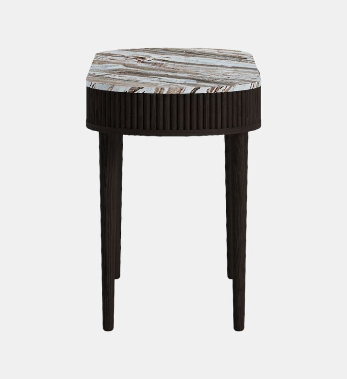 Home Deco and More Oval Marble Top Wood Base Desk, Packshot View