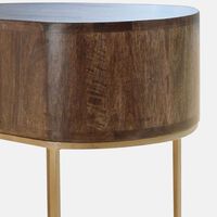 Alexa 1-drawer Oval Bedside Table