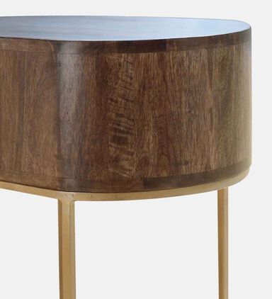 Alexa 1-drawer Oval Bedside Table