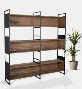 Home Deco and More Judy Iron Pine Bookcase, Packshot View