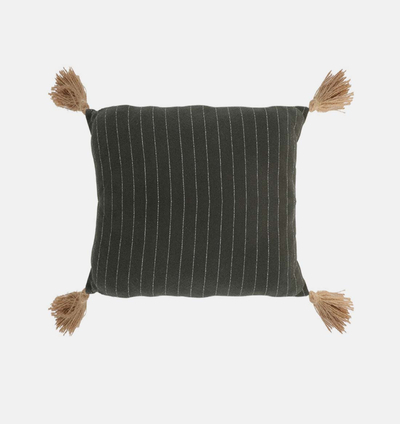 Tassels Square-shaped Cushion