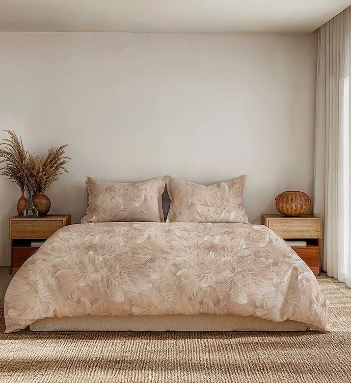 Floral Cotton Satin Bed Set