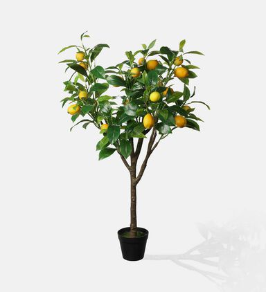 Plastic Lemon Tree-in-pot