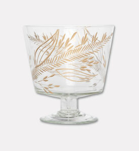 Home Deco and More Leaves Engraved Round Base Vase, Packshot View
