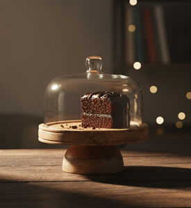 Home Deco and More Glass Lid Cake Dome, Packshot View