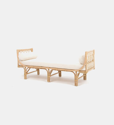 Charmella Rattan Polished Daybed
