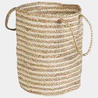 Stripped Jute Basket