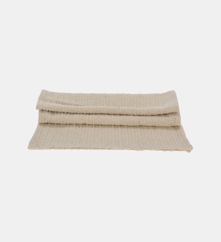 Cotton Ribbed Plaid Runner