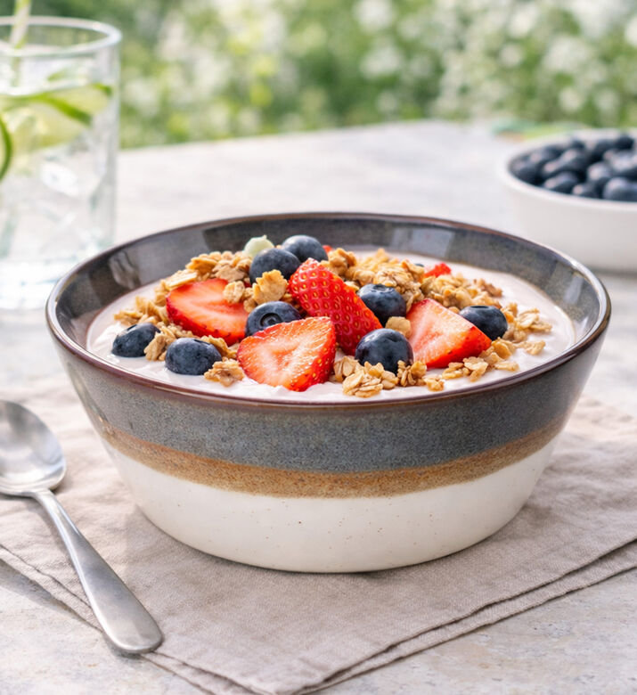 Siaki Stoneware Duo-tone Glazed Bowl, Grey, Packshot View