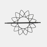 Embrace Iron Sunflower Curtain Holder