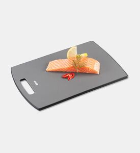 Gefu Levoro Handle Slot Small Cutting Board, Grey, L, Packshot View