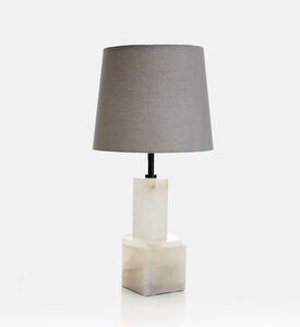 Home Deco and More Marmor Alabaster Marble Table Lamp, Packshot View