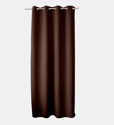 Obscur Solid Round Eyelet Curtain