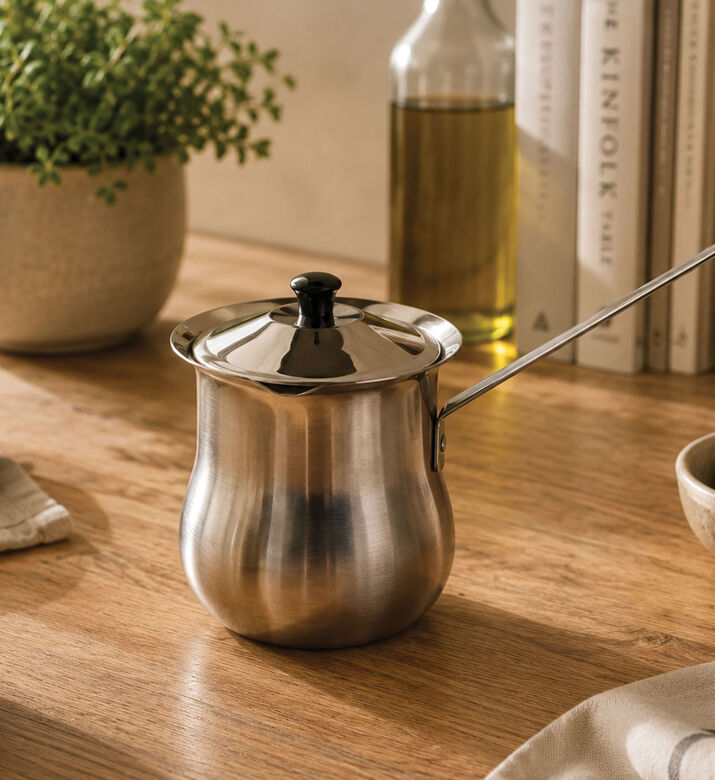 Home Deco and More Stainless Steel Coffee Warmer, Silver, 40-oz, Packshot View