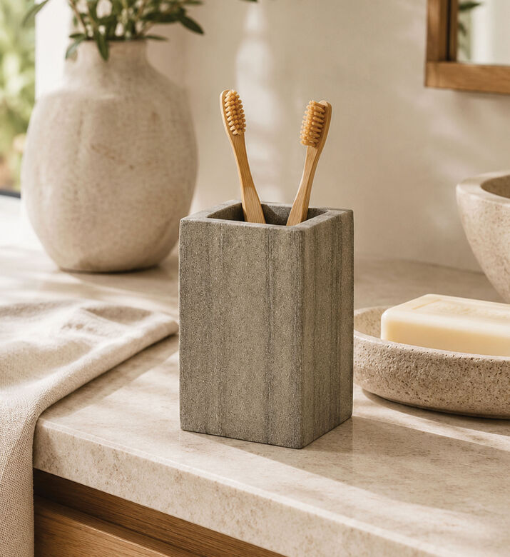 Home Deco and More Soho Marble Square Tumbler, Packshot View