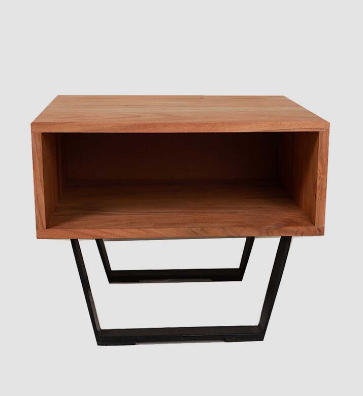 Acacia Wood Bedside Table