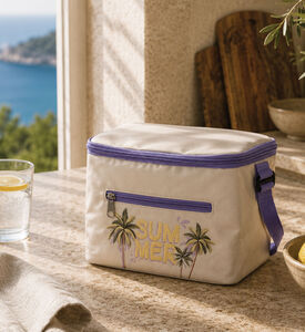 Excellent Houseware Palms-print Shoulder Strap Cooler Bag, Packshot View