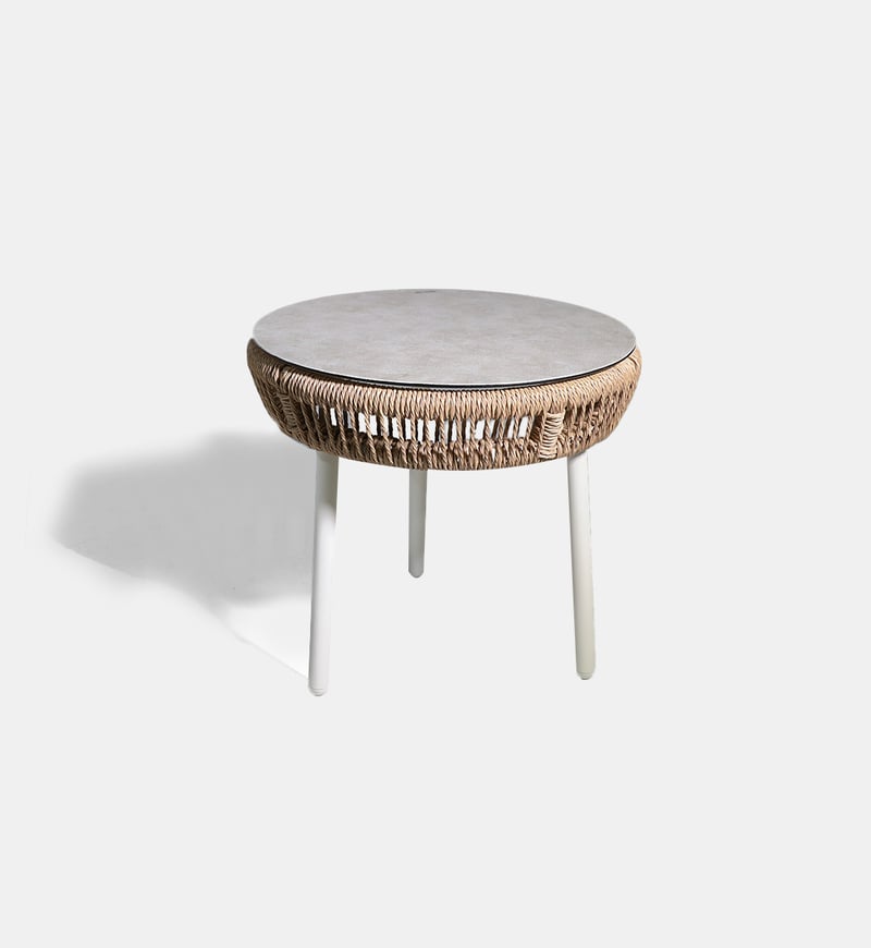Garda Aluminum Ceramic Side Table