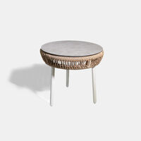 Garda Aluminum Ceramic Side Table