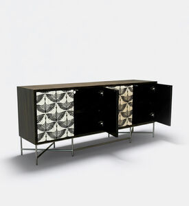 Home Deco and More Swan Iron Buffet Table 203 X 45.5 X 81 Cm, Packshot View