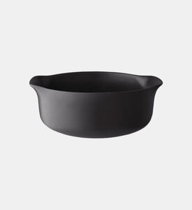Eva Solo Nordic Stoneware Handled Bowl, Black, 1.2-l, Packshot View
