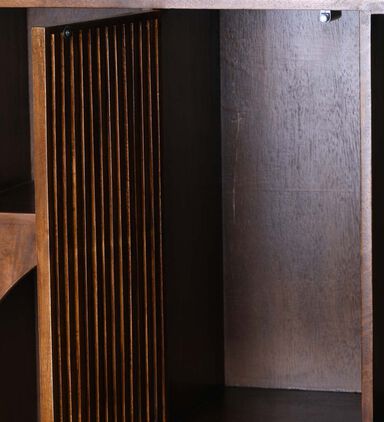 Pillar Mango Wood Books Rack