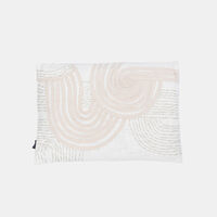 Dome Embroidered Print Pillow