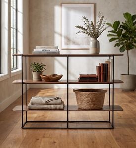 Home Deco and More Shard Double 3-shelves Shelving Unit, Packshot View