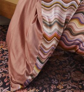 Essenza Sol Cotton Satin Duvet Cover, Pink, 240x220-cm, Packshot View