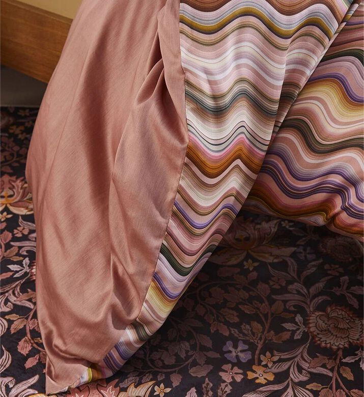 Essenza Sol Cotton Satin Duvet Cover, Pink, 240x220-cm, Packshot View