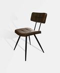 Leather Square-shaped Mappy Chair