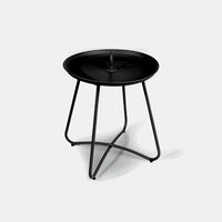 Steel Matte Hook Round Side Table