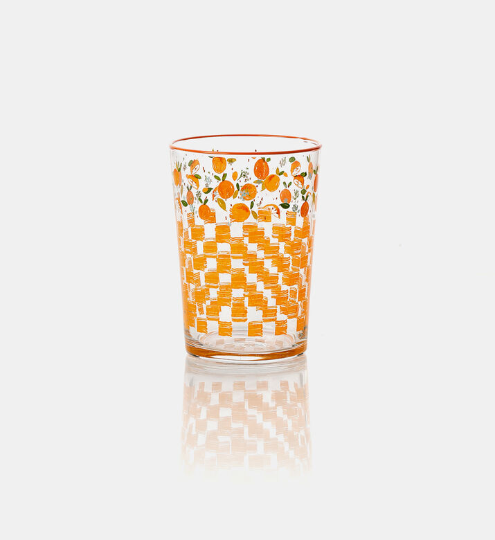 Strawberry-print Drinking Glass