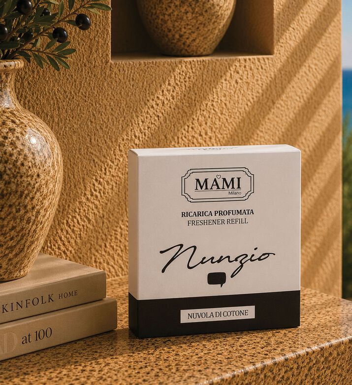 Baci Milano Nunzio Cotton Cloud Diffuser Refill, Packshot View