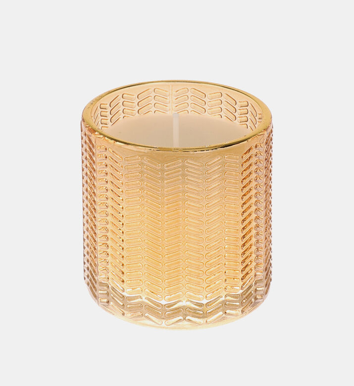 Sprayed Glass Gold Rim Candle