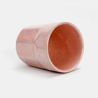 Earthy-toned Long Structured Mug