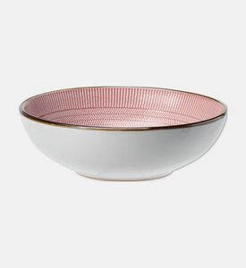 Home Deco and More Dusty Rose Rustic Serving Bowl, Pink, Packshot View