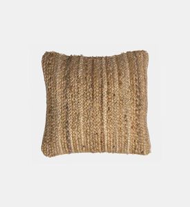 Alizea Janti Jute Square Cushion, Natural, 45x45-cm, Packshot View