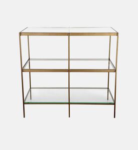 York Glass Top Table Console